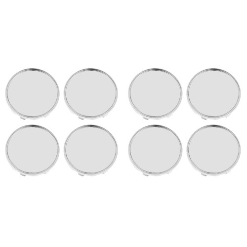 8Pcs Silver ABS Car Wheel Hub Covers Durable Tire Hub Caps Replacement