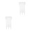 2Sets Portable Transparent Dart Organizer Case with Durable Material 1