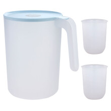 2Sets Blue Fridge Water Kettle Cold Drink Holder with Lid