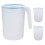 2Sets Blue Fridge Water Kettle Cold Drink Holder with Lid 1