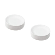 100Pièces Assiettes Blanches Pour Dessin Enfants Matériel DIY
