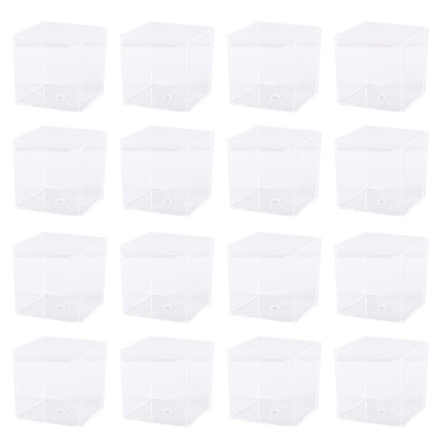 60Pcs Transparent Mousse Containers PP Material Reusable Yogurt Cups