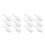 12Pcs Clear Pc Food Scoops Comfortable Grip for Kitchen and Bar Use 1