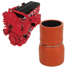 Tubo in silicone 3687223 per motore Cummins ISX15, flessibile, antigoccia