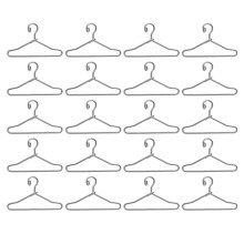 50 Pcs Doll Clothes Hangers Metal Doll Clothes Support Practical