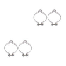 4Pcs Durable Steel Bike Wire Clamp Silver for Brake and Shifter Lines
