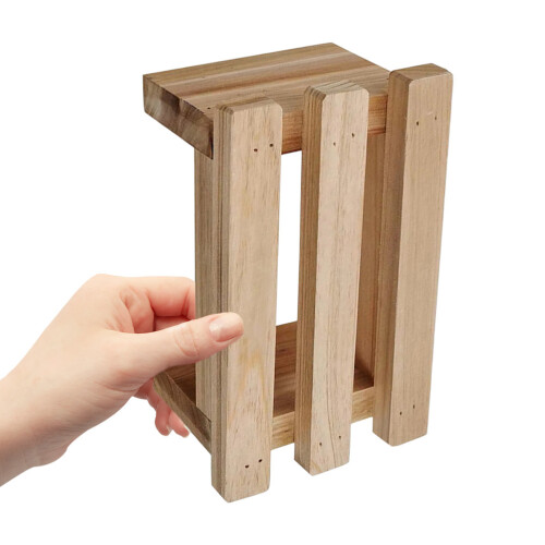 Wooden Thin Long Low Step Stool Practical for Adults Children 2