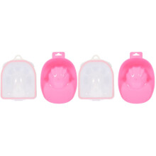 4Pcs Assorted Color Nail Soaking Bowls Manicure Tools Hand Soak Bowls