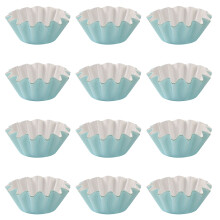 150Pièces Moules À Cupcakes Bleus En Papier Résistant Anti-