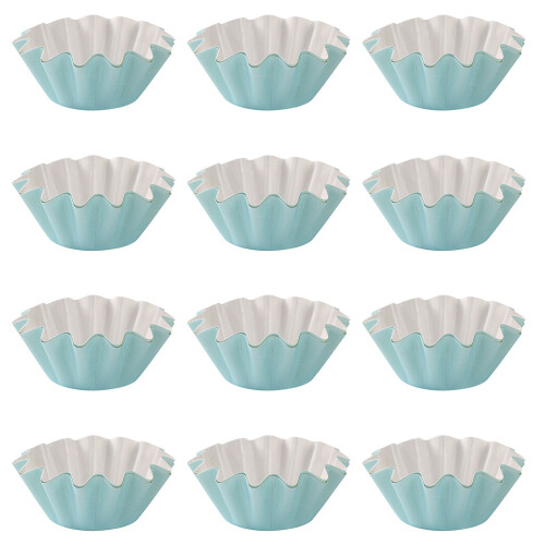 150Pièces Moules À Cupcakes Bleus En Papier Résistant Anti-