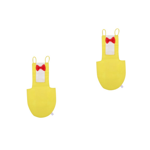 2Pcs Yellow Flight Suit Parrot Diaper Safe & Reusable