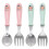 4Sets Practical Baby Learning Tableware Fork and Spoon for Toddlers 1