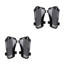 2Pairs Comfort Fit Resin Shin Guards Football Calf Protective Gear