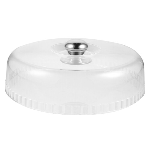 3Pièces Couvre-Gâteaux Transparent Acier Inoxydable
