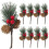 10Pcs Creative Pine Picks Simulation Christmas Berry Decor 1