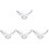 4Pcs Pc Transparent Dessert Bowls Candy Salad Bowl for Kitchen 1