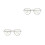 2Pcs Light Blocking Glasses Plastic Eyewear for Men Women 1