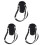 3Pcs Black Insulated Water Bottle Protection Sleeve with Strap 1
