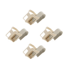 4Pcs Grey Plastic Poolside Beverage Holder Anti-Spill Rack