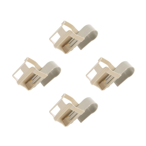 4Pcs Grey Plastic Poolside Beverage Holder Anti-Spill Rack