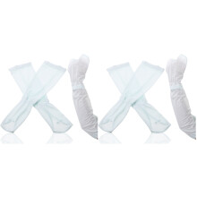 2 Pairs Ice Silk Sleeves Acrylic Miss Sun Protection Bike
