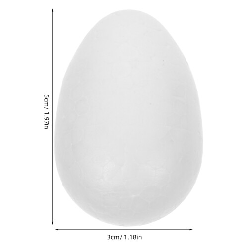 100St Witte Polystyreen Eieren Voor Creatieve Paasdecoraties En Hobby 1