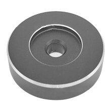 8Pcs Black Vinyl Record Adapter for 7 Inch Single Turntable Use