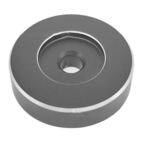 8Pcs Black Vinyl Record Adapter for 7 Inch Single Turntable Use