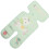 3Pcs Foldable Baby Stroller Seat Mat Cooling Pad Ice Silk Light Green 1