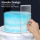 1Pc Durable Acrylic Cake Cream Spreader Transparent Baking Accessory 7