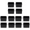 12Pcs Black Acrylic Tea Box Coffee Bag Organizer Multi-Use Storage 1