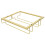 2Pcs Creative Golden Wine Glass Storage Rack for Kitchen Space 1