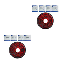 2Sets Black Rubber Door Soundproof Strip Windproof Seal for Car Use