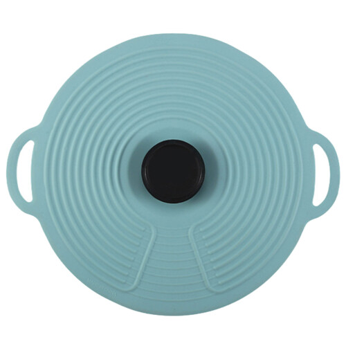 3Pièces Couvercles Silicone Souples Bleu Ciel Réutilisables Cuisine