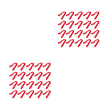 40Pcs Mini Red Scarves Creative Doll Decorations for Party Use