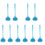 10Pcs Household Silicone Soup Ladles Ergonomic Comfortable Handle 1