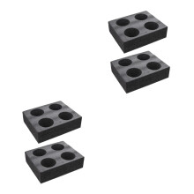 4Pièces Plateau Noir De Transport De Boissons Chaudes Froides