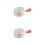 2Pcs Ceramic Milk Kettles Plates for Cafe Restaurant 1