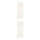 2Pcs Cotton Guitar Net Strap Durable White Guitar Belt for Home Use 1