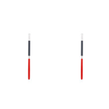 2Pcs Red Plastic Sandpaper Holding Clip Manual Polishing Tool