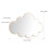 1Pc Silver Acrylic Mirror Cloud Shape Self Adhesive Safe Kids Mirror 2