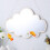 1Pc Silver Acrylic Mirror Cloud Shape Self Adhesive Safe Kids Mirror 3