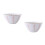 2Pcs Pink Ceramic Salad Bowls Lightweight Home Use Fruit Bowls 1
