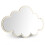 1Pc Silver Acrylic Mirror Cloud Shape Self Adhesive Safe Kids Mirror 8