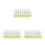 120Pcs Easy Use Sponge Paint Stamper with Mini Handle for Craft DIY 1