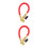 2Pcs Red Rubber Refrigerant Adding Hose for Automotive Systems 1