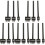 15Pcs Professional Punching Tool Black for Crafting 1