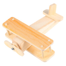 3Sets Handmade Craft Wooden Model Toy Educational Kids Toy Light Brown