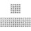 100 Pcs Digital Table Number Plate Pvc Banquet Decorations Heavy 1