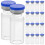 20 stück 10 ml durchsichtige vials mit verschlusskappen 3